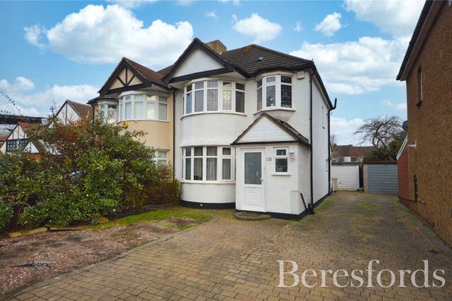 Thumbnail Semi-detached house for sale in Upper Brentwood Road, Gidea Park