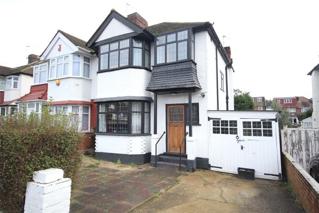 Thumbnail Semi-detached house for sale in Salcombe Gardens, Mill Hill, London