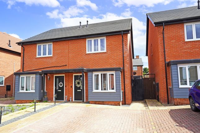 Semi-detached house for sale in Satchwell Place, Ibstock, Leicester, Leicestershire