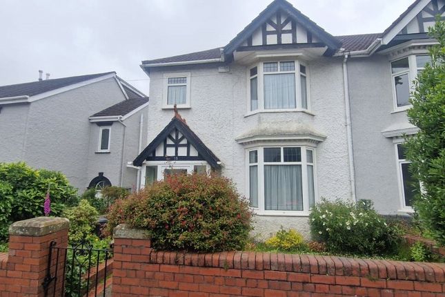 Thumbnail Semi-detached house for sale in Carnglas Road, Sketty, Swansea