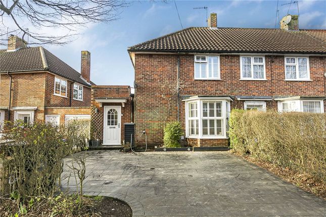 Thumbnail End terrace house for sale in Springfields, Welwyn Garden City, Hertfordshire
