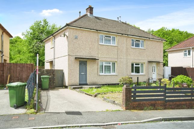Semi-detached house for sale in Pearson Crescent, Glyncoch, Pontypridd