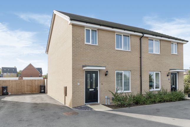 Thumbnail Semi-detached house for sale in Hollyhock Way, Biggleswade, Bedfordshire