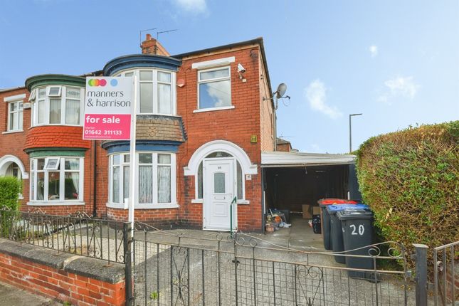 3-bed semi-detached on 20, Winchester Road, Middlesbrough, £110,000