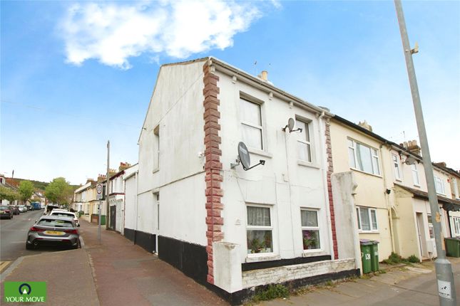 Thumbnail End terrace house for sale in Canterbury Road, Folkestone, Kent