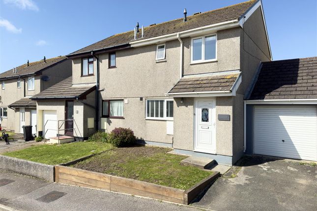 Thumbnail Semi-detached house for sale in Mount Close, Tregunnel Park, Newquay