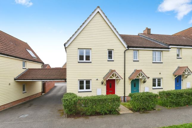 Thumbnail End terrace house for sale in Osprey Close, Colchester