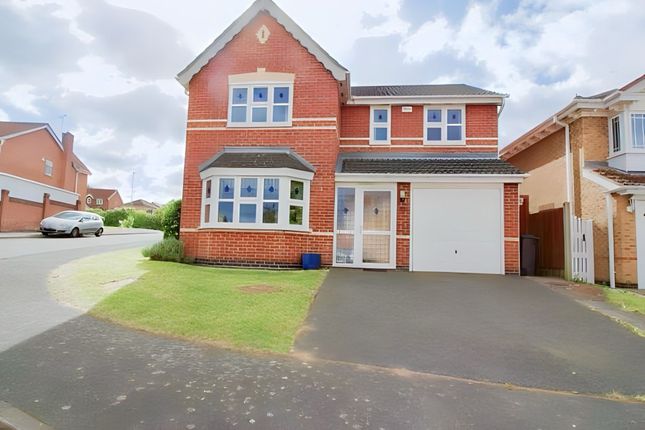 Thumbnail Detached house to rent in Harebell Close, Leicester