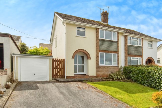 Thumbnail Semi-detached house for sale in Sandra Way, Bodmin, Cornwall