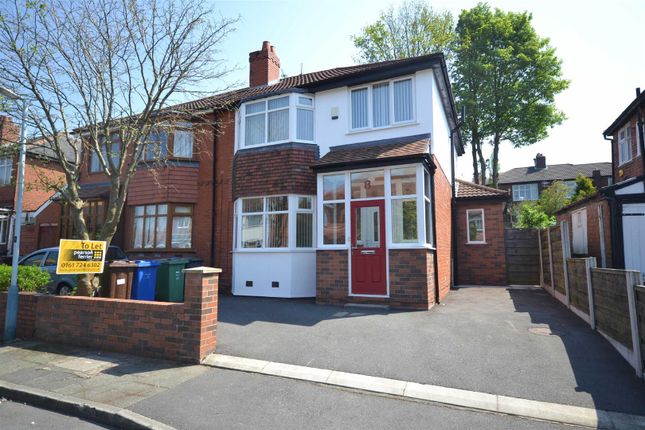 Thumbnail Semi-detached house to rent in Stand Avenue, Whitefield, Manchester