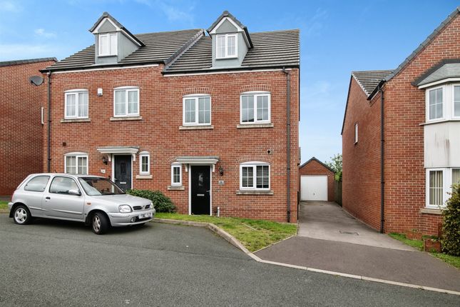 Thumbnail Town house for sale in March Drive, Dudley