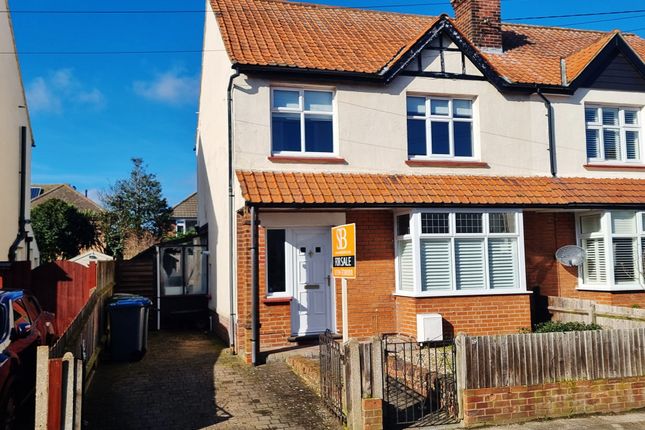 Thumbnail Semi-detached house for sale in Cowley Road, Felixstowe