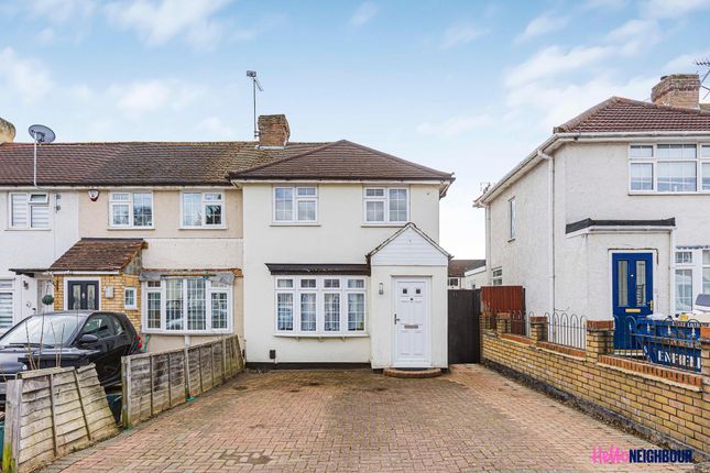Thumbnail End terrace house to rent in Endeavour Road, Cheshunt