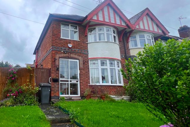 Thumbnail Semi-detached house for sale in Wyngate Drive, Western Park, Leicester