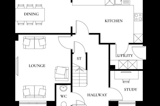 Plot 50 (The Grantham), Priory Fields, St Clears photo 3