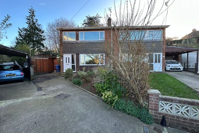 Thumbnail Semi-detached house for sale in Dell Crescent, West Norwich