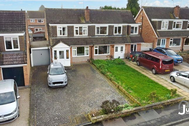 Thumbnail Semi-detached house for sale in Ashfield Drive, Anstey, Leicester