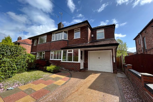 Thumbnail Semi-detached house for sale in Parrs Wood Road, Didsbury, Manchester
