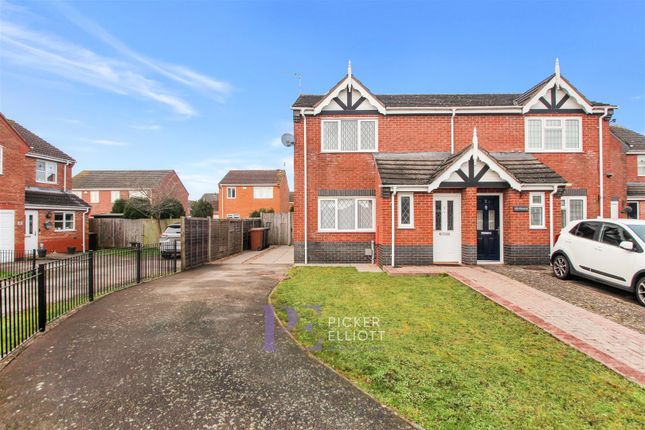 Thumbnail Semi-detached house for sale in Hadrian Close, Hinckley