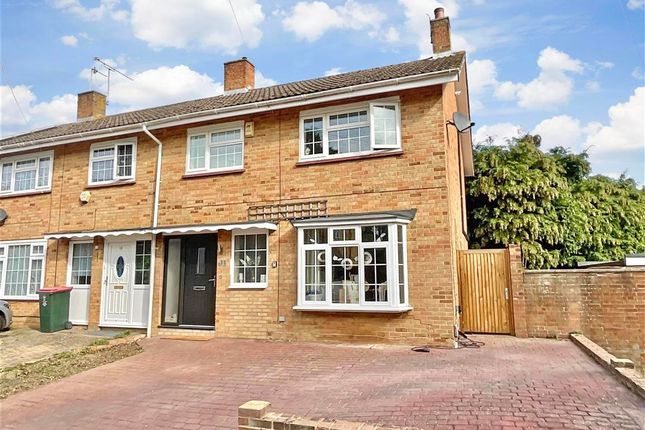 Thumbnail End terrace house for sale in Nuthurst Close, Crawley, West Sussex