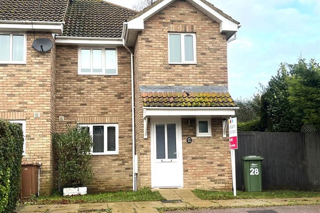 Thumbnail End terrace house to rent in The Croft, Christchurch, Wisbech