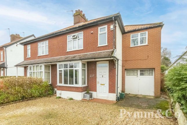 Thumbnail Semi-detached house for sale in Wroxham Road, Sprowston
