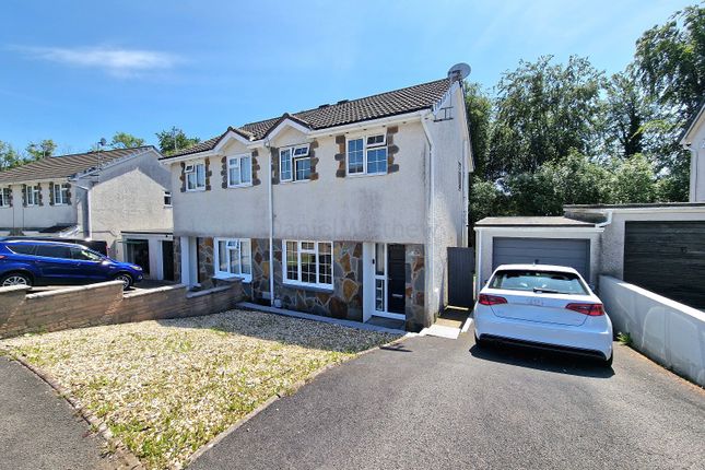 Semi-detached house for sale in Ty Gwyn Drive, Brackla, Bridgend County.