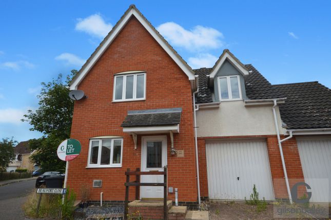 Thumbnail Semi-detached house to rent in Beaufort Close, Old Catton, Norwich