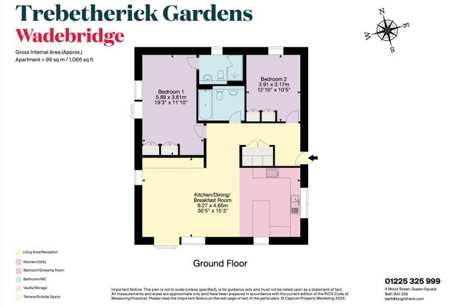 Flat for sale in Trebetherick Gardens, Trebetherick, Wadebridge, Cornwall