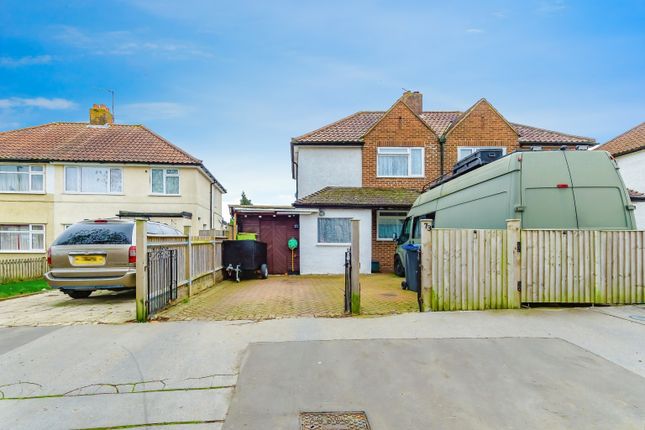 Thumbnail Semi-detached house for sale in Salcot Crescent, New Addington, Croydon