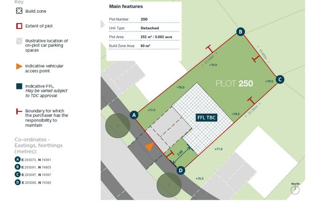Land for sale in Plot 250 Teignbrook, Gilbert Avenue, Teignmouth