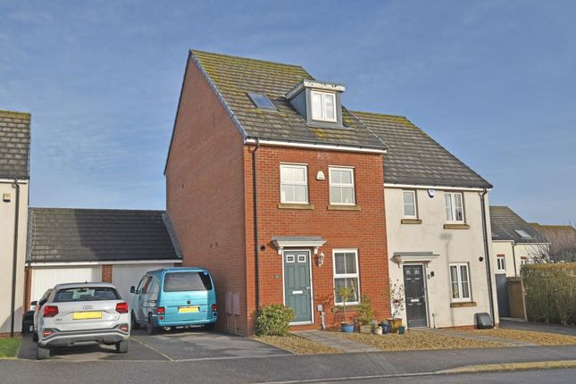 Thumbnail Semi-detached house for sale in Swallow Way, Cullompton