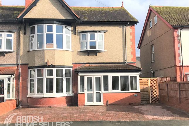 Thumbnail Semi-detached house for sale in Palace Avenue, Rhyl, Denbighshire