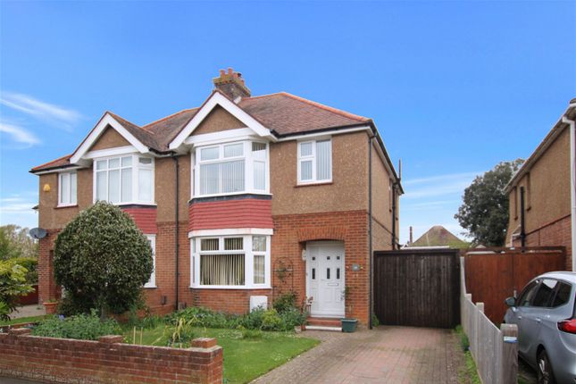 Thumbnail Semi-detached house for sale in Broomfield Avenue, Broadwater, Worthing