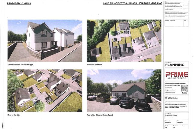 Detached bungalow for sale in Black Lion Road, Gorslas, Llanelli