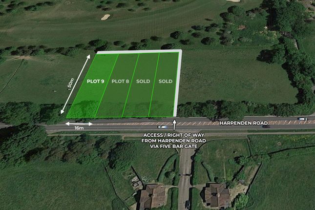 Thumbnail Land for sale in Plot 9, Land Adjacent To Foxwood Lodge, Harpenden Road, St. Albans, Hertfordshire