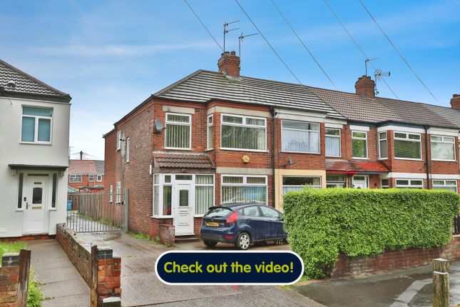 Thumbnail End terrace house for sale in Sutton Road, Hull