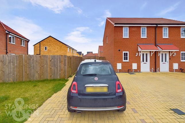 Semi-detached house for sale in Hare Crescent, Hethersett, Norwich