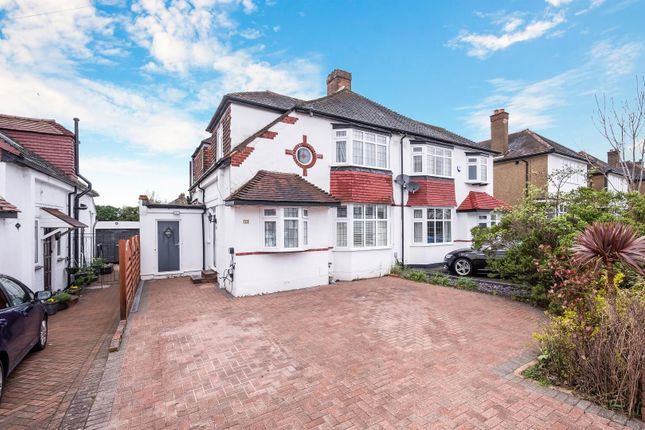 Thumbnail Semi-detached house for sale in Bradstock Road, Stoneleigh, Epsom