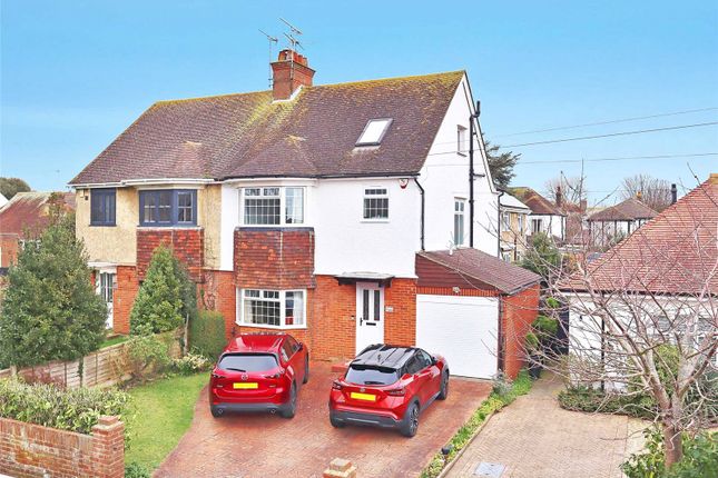Thumbnail Semi-detached house for sale in Wallace Avenue, Worthing, West Sussex