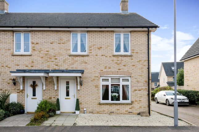 Thumbnail End terrace house for sale in Gorham Way, St Neots