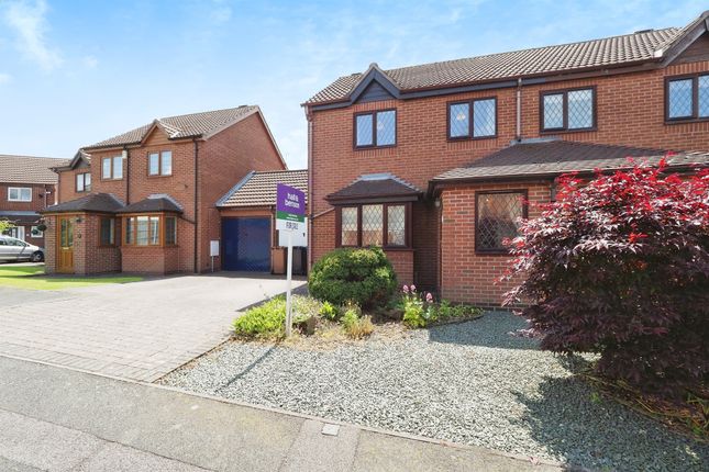 Thumbnail Semi-detached house for sale in Goldstone Court, Spondon, Derby
