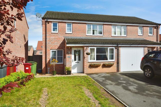 Thumbnail Semi-detached house for sale in Woodside Drive, Scunthorpe