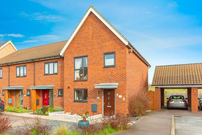 Thumbnail End terrace house for sale in Hudson Road, Upper Cambourne, Cambridge