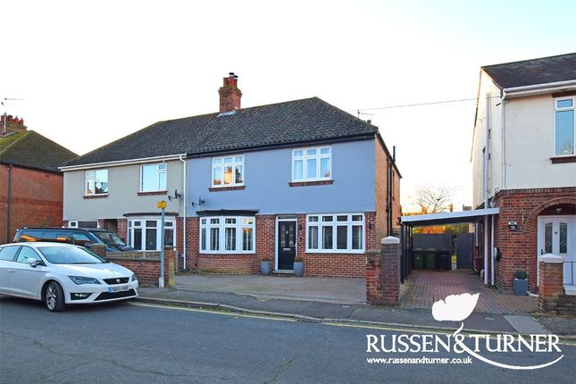 Thumbnail Semi-detached house for sale in King George V Avenue, King's Lynn