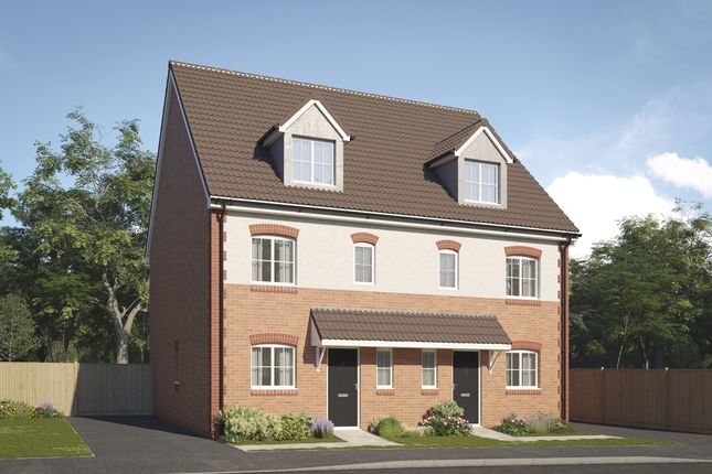 Semi-detached house for sale in "The Webster" at Meole Brace Retail, Hereford Road, Shrewsbury
