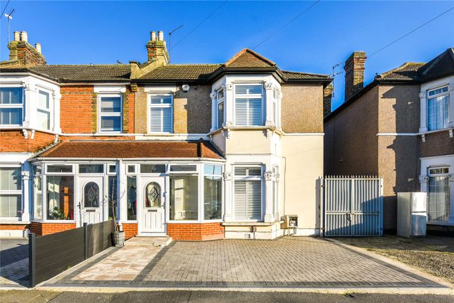 Thumbnail End terrace house for sale in Blythswood Road, Goodmayes, Ilford, Essex