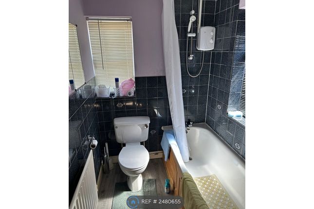 Tiled With Shower Over Bath, Venetian Blinds