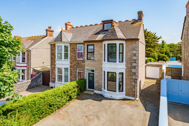 Thumbnail Semi-detached house for sale in Roskear, Camborne, Cornwall