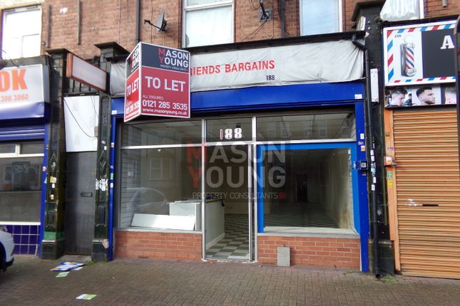 Retail premises to let in Slade Road, Birmingham
